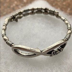 Silver Alex and ani bracelet
